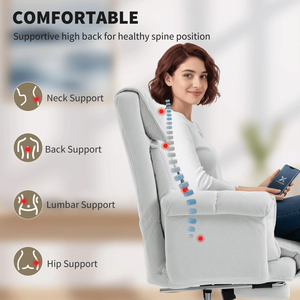 Sedia da Ufficio Comoda in Pelle Sintetica PU con Meccanismo di Regolazione Manuale, Nessuna Spedizione nei Fine Settimana - Product Image 4