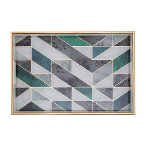 Bandeja Blanca de Lujo con Impresión UV Personalizada de Fábrica, Bandeja de Servicio de Alta Calidad para Restaurantes - Product Image 3