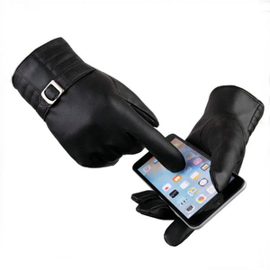 Top Trending Winter Outdoor Casual Plain Leather <b>Touchscreen</b> <b>Gloves</b> Custom Logo Design Breathable Leather Wrist-Length Unlined - Product Image 5