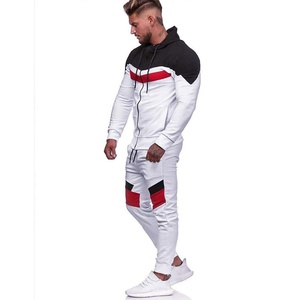 Custom Logo Athletic Tracksuits Men's Fitness Wear Stylish Zipper Hoodie And Joggers Pants - Product Image 1