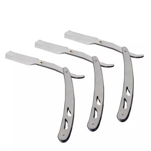 Navaja de Afeitar Profesional de Acero Inoxidable con Mango Ajustable y Cuchilla Única para Barbería y Cuidado Facial - Product Image 5