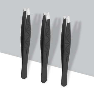 Pinzas para Depilar de Marca Privada, Clásicas, de Acero Inoxidable, Ecológicas, Antiestáticas, con Punta Inclinada, Pinzas para Cejas con Logotipo Personalizado - Product Image 2