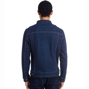 Stylish <b>Men</b> <b>Denim</b> <b>Jacket</b> Hot Selling Breathable Comfortable High Quality Easy Wash <b>denim</b> <b>jacket</b> for <b>men</b> with Custom Colorslogo - Product Image 4