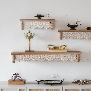 Étagère murale en bois tendance pour la décoration de la maison, idéale pour le salon et le bureau. - Product Image 1