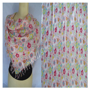 Écharpe oblongue de luxe en viscose jacquard pashmina, élégante, douce, légère, de créateur, pour femme, premium, stylée, hiver - Product Image 5