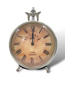 Reloj de Escritorio Metálico Art Deco, Funciona con Batería, para Decoración Clásica del Hogar y la Oficina - Product Image 3