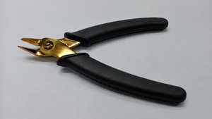 Premium Gold Double Spring <b>Flush</b> <b>Cutter</b> Pliers High Quality Stainless Steel Precision Side Cutting Jewelry Black Gold Finish for - Product Image 3