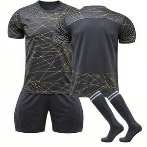 Men Green Pink Gradient Soccer Jersey Set Short Sleeve Soccer Uniform Set-Short Sleeve 100% Polyester Quick Dry Unisex Adult - Product Image 5
