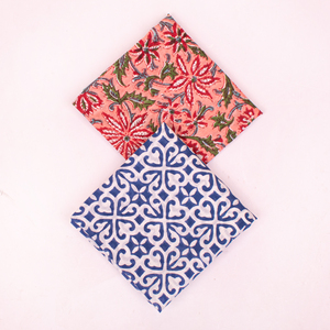 Élégant foulard carré pour femme en coton 100% imprimé au bloc, bandana, couvre-chef, mouchoir de qualité supérieure pour la randonnée, les voyages et les activités de plein air Craftjaipur - Product Image 2