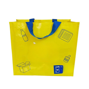 Foldable Recycle Shopping Portable Medium Size No Zipper Closure Handled Custom Reusable Eco-friendly Grocery Carry <b>Bag</b> - Product Image 6