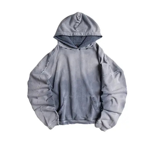 เสื้อฮู้ดสไตล์ฮิปฮอปสำหรับผู้ชาย เสื้อสเวตเชิ้ตแบบยูนิเซ็กส์ ทรงหลวม สตรีทแวร์ลำลอง พิมพ์ลายตัวอักษรแบบพัฟ ผ้าฝ้าย ทันสมัย จากผู้ผลิต - Product Image 1