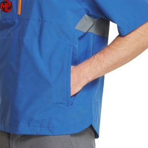 Garment Outdoor Custom Men's Zip up <b>Short</b> <b>Sleeve</b> <b>Golf</b> <b>Jacket</b> Reversible High Performance <b>Jacket</b> Water-resistant Windbreaker - Product Image 4