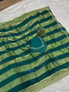 นำเสนอพื้นที่ผ้าไหมที่สวยที่สุดด้วยคอลเลกชันงาน jarkhan Saree - Product Image 4