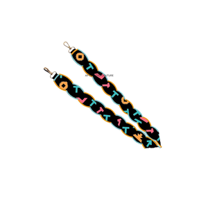 <b>Adjustable</b> beaded bag <b>straps</b> with pattern design customized crossbody bag <b>straps</b> latest top-selling stadium clear bag attached - Product Image 4