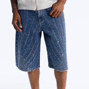 Shorts en jean baggy pour hommes, design personnalisé, shorts en denim streetwear, fabricant de shorts baggy en jean - Product Image 1