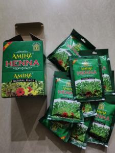 Tinte de Cabello en Polvo Herbal Amina, Color Negro Natural / Marrón Natural / Borgoña, Sin Amoníaco, 320G - Product Image 5