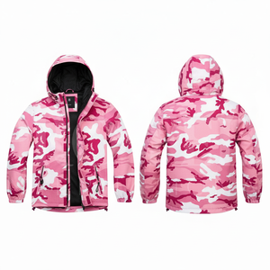 Breathable Custom Logo Waterproof <b>Camo</b> Hooded <b>Jacket</b> Windproof Outdoor Winter Coat Lightweight Casual Rain Resistant <b>Jacket</b> - Product Image 5