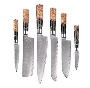 Ensemble de couteaux de chef en acier Damas de haute qualité, personnalisé, 8 pièces, avec manche sur mesure, idéal pour une utilisation quotidienne dans les hôtels et les usines - Product Image 5