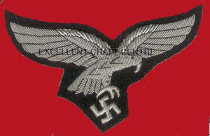 Insignia Bordada Personalizada GERMAN NAZE EAGLE-665 con Ancla y Corona de Laurel, Parche de Tela Cosido para Uniforme - Product Image 1
