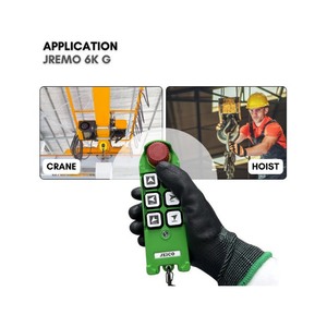 Control Remoto Industrial por Radio para Grúa, Polipasto y Cabrestante, Velocidad Única, 100-240 VCA, JEICO JREMO 6K G, Fabricado en Corea - Product Image 3