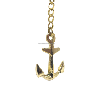 Porte-clés artisanal en laiton antique en forme d'ancre, léger, de qualité supérieure, pièce unique pour clés de vélo et de voiture à prix réduit - Product Image 3