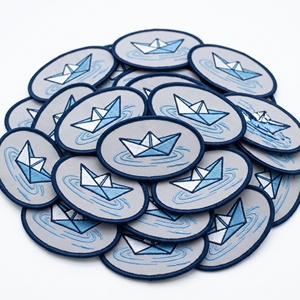 Patch brodé hexagonal, applique radis et betterave, fabricant sur mesure, badges de jardin potager pour vêtements - Product Image 3