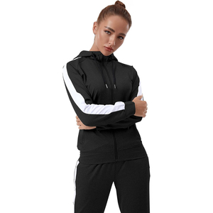 Lightweight <b>Packable</b> Stand Collar Tracksuit Women Polyester Blend Travel Friendly Zip <b>Jacket</b> Jogger Pants - Product Image 5