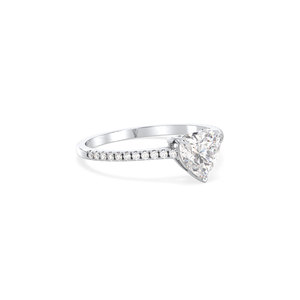 Bague de fiançailles REYES en or massif 14 carats avec diamant de laboratoire taille cœur 1,17 carat HPHT CVD, bijoux fins pour femme – Grande vente - Product Image 3