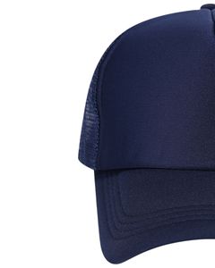 Gorra de Béisbol Trucker Azul Marino Personalizada, con Malla Transpirable en la Parte Trasera, Ajustable con Cierre a Presión, Lisa, con Logotipo Personalizado, Informal para Exteriores - Product Image 2