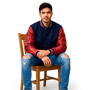 Fabricant de vestes universitaires en cuir sur mesure, corps en laine, streetwear, style Letterman, vente en gros, fournisseur de vêtements à marque privée - Product Image 6