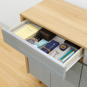 Mueble de Salón Moderno de Madera Marrón con 4 Cajones, 1 Estante y 4 Puertas Planas, Diseño Minimalista, Muebles para el Hogar - Product Image 5