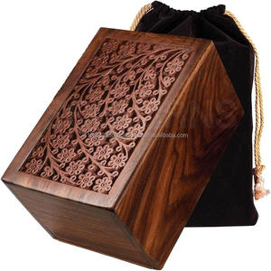 Wholesale Wooden Cremation Urn <b>for</b> Adult <b>Ashes</b> With Beautiful Engraved Design Wooden Cremation Urns And <b>Boxs</b> <b>for</b> Human <b>Ashes</b> - Product Image 4
