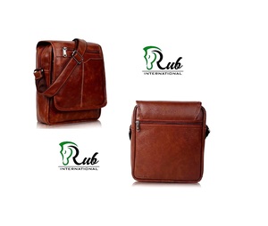 Sac à bandoulière en cuir PU pour homme RUB INTERNATIONAL - Élégant, tendance, imperméable, durable, portable, avec fermeture éclair - Product Image 4