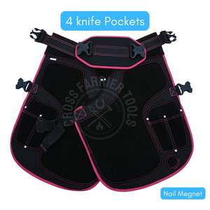 Bulk Farrier Apron Supplier Heavy Duty Leather Canvas <b>Work</b> Apron for Horseshoeing with Tool Pockets Nail Magnet Strap - Product Image 3