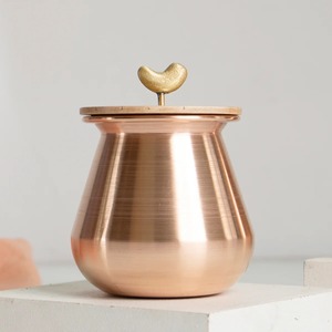 กระติกน้ำสุญญากาศทองแดง Lota สำหรับพิธีบูจาน พกพาสะดวก ทำด้วยมือ ใช้สำหรับเดินทาง - Product Image 2