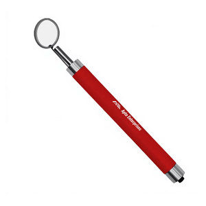 Espejo Bucal Dental con Luz LED, Mango de Color Rojo, Acero Inoxidable, Espejo de Diagnóstico para Examen Oral, Inspección Dental - Product Image 2