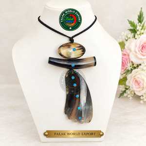 New Design Stylish Ox & Buffalo Horn Pendant Necklace Buffalo Necklace <b>for</b> Gifting Use <b>for</b> <b>Sale</b> by Falak <b>World</b> Export - Product Image 6