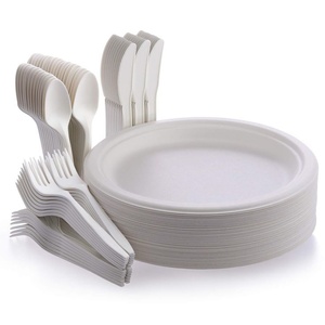 Platos Redondos de 9 Pulgadas a Prueba de Fugas para Servir Comida en Restaurantes y Cafés, Platos para Fiestas al Aire Libre y Picnics - Product Image 1