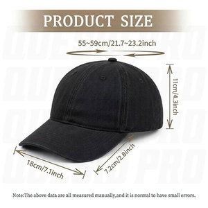 Casquette de baseball personnalisée en coton doux, broderie ou impression de logo, texte ou image, personnalisation sur 4 côtés, ajustable, style Papa - Product Image 5