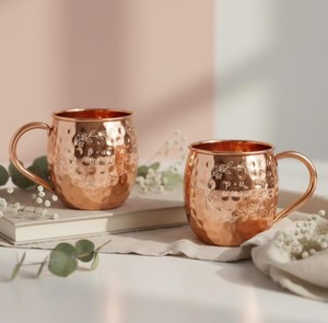 Pure Copper Handmade Mug Stylish Beverage Cup for Healthy Drinking Water Coffee Tea and Juice Daily - Product Image 3