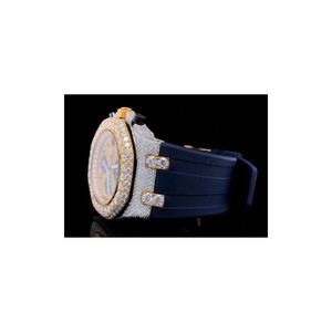 นาฬิกาข้อมือผู้ชาย NM JEWELLRY WATCHES รุ่นโบราณ ประดับเพชร ควอตซ์ 45 มม. อนาล็อก โครโนกราฟ หรูหรา รุ่นลิมิเต็ดอิดิชั่น กระจก 20 มม. พร้อมกล่อง - Product Image 3