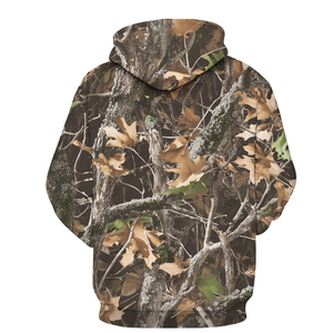 Sweat à capuche camouflage pour homme, manches longues, imprimé, respirant, en polyester, pour la chasse - Product Image 6