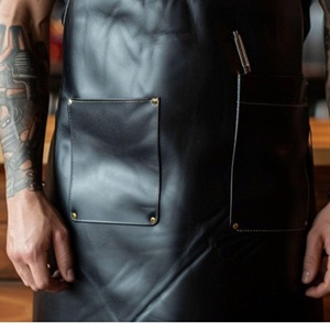 Handcrafted Genuine Leather <b>BBQ</b> Smoker Apron Heat Resistant Smell Proof Casual Outdoor Cooking Gear for Grill Enthusiasts - Product Image 3