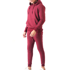 Conjunto Deportivo de Invierno para Hombre, Sudadera con Capucha y Pantalones de Chándal, 100% Poliéster, Transpirable, Tallas Grandes - Product Image 1