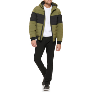 Quilted Winter Puffer Coat With Hood And Full Zip For Womens Casual Cold Weather - Product Image 4