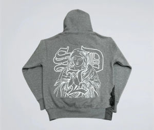 เสื้อฮู้ดดี้โลโก้ Method Winter Front สำหรับผู้ชาย SDL ผ้าฝ้าย 100% เสื้อฮู้ดดี้สั่งทำพิเศษ ระบายอากาศได้ดี สไตล์ฮิปฮอป โลโก้สีแดง ปักลาย - Product Image 2