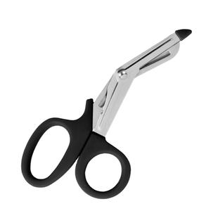 Ciseaux à pansements 7" (18cm) avec manche en plastique orange, ciseaux d'infirmière, ciseaux utilitaires EMT, en vente - Product Image 4