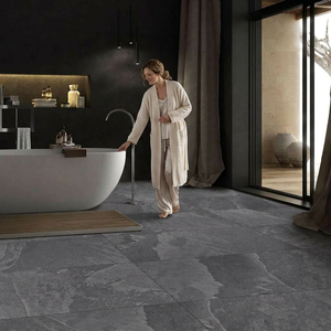 Carreaux de sol et de mur en porcelaine imitation pierre, 18 mm/20 mm, 600x1200 mm, surface brillante antidérapante pour salle de bain et usage extérieur - Product Image 6
