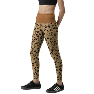 Mid Women's Yoga <b>Leggings</b> Breathable Stretch Knitted UV Protection Eco-Friendly Quick Dry Knee-Length Sports Running Sublimated - Product Image 4