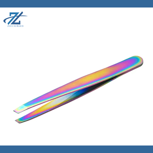Pinza para Cejas y Pestañas con Punta Inclinada, Pinza para Bigote, Pinza para Cabello, Acero Inoxidable, Herramientas Especiales Duraderas Hechas en Pakistán - Product Image 3